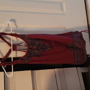 Maurices burgundy tank top size S